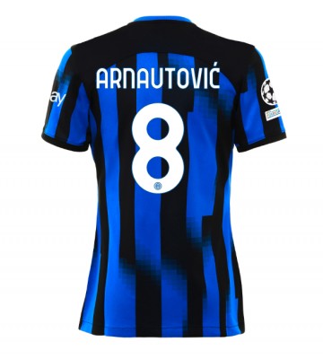 Inter Milan Marko Arnautovic #8 Hjemmebanetrøje Dame 2023-24 Kort ærmer